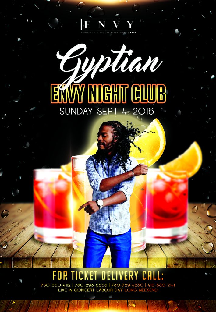 Egyptian-Live in concert sept 2 tickets are now on sale. – Tuff House